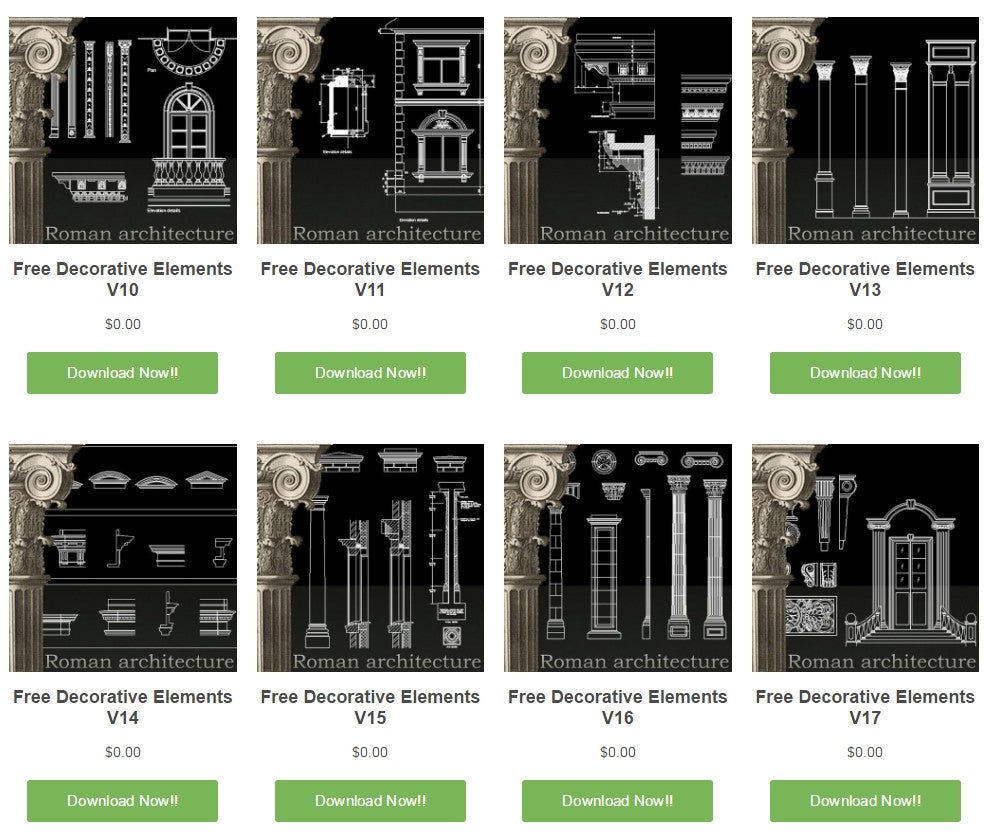 Architectural decorative elements