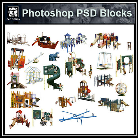 Children's Play Equipment PSD Blocks