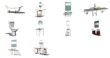 Bathroom 3D Cad Models - CAD Design | Download CAD Drawings | AutoCAD Blocks | AutoCAD Symbols | CAD Drawings | Architecture Details│Landscape Details | See more about AutoCAD, Cad Drawing and Architecture Details