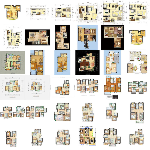 ★Best 56 Types of Residential Interior Design PSD color plans Bundle (Total 0.9GB PSD Files -Recommanded!!💎💎) - CAD Design | Download CAD Drawings | AutoCAD Blocks | AutoCAD Symbols | CAD Drawings | Architecture Details│Landscape Details | See more about AutoCAD, Cad Drawing and Architecture Details