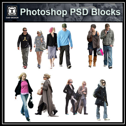 Photoshop PSD People Blocks 9 - CAD Design | Download CAD Drawings | AutoCAD Blocks | AutoCAD Symbols | CAD Drawings | Architecture Details│Landscape Details | See more about AutoCAD, Cad Drawing and Architecture Details