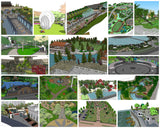 đăSketchup Architecture 3D Projectsă20 Types of Park Landscape Sketchup Model V2 - CAD Design | Download CAD Drawings | AutoCAD Blocks | AutoCAD Symbols | CAD Drawings | Architecture DetailsâLandscape Details | See more about AutoCAD, Cad Drawing and Architecture Details