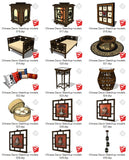 【Sketchup 3D Models】44 Types of Chinese Decor Elements Sketchup models V.1 - CAD Design | Download CAD Drawings | AutoCAD Blocks | AutoCAD Symbols | CAD Drawings | Architecture Details│Landscape Details | See more about AutoCAD, Cad Drawing and Architecture Details