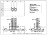 Rectangular footing pillars in diapason - CAD Design | Download CAD Drawings | AutoCAD Blocks | AutoCAD Symbols | CAD Drawings | Architecture Details│Landscape Details | See more about AutoCAD, Cad Drawing and Architecture Details