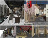 đăSketchup Architecture 3D Projectsă5 Types of Japanese restaurant Sketchup 3D Models - CAD Design | Download CAD Drawings | AutoCAD Blocks | AutoCAD Symbols | CAD Drawings | Architecture DetailsâLandscape Details | See more about AutoCAD, Cad Drawing and Architecture Details
