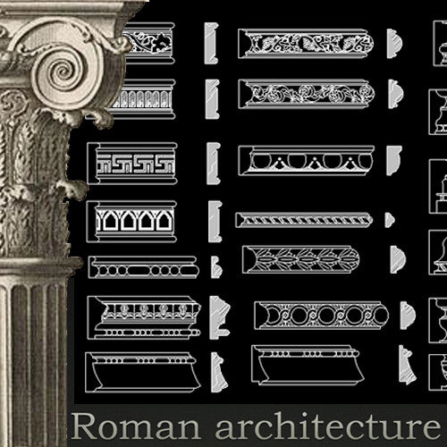 Free Decorative Elements V3 - CAD Design | Download CAD Drawings | AutoCAD Blocks | AutoCAD Symbols | CAD Drawings | Architecture Details│Landscape Details | See more about AutoCAD, Cad Drawing and Architecture Details