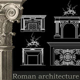 Free Decorative Elements V5 - CAD Design | Download CAD Drawings | AutoCAD Blocks | AutoCAD Symbols | CAD Drawings | Architecture Details│Landscape Details | See more about AutoCAD, Cad Drawing and Architecture Details