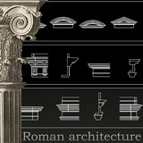 Free Decorative Elements V14 - CAD Design | Download CAD Drawings | AutoCAD Blocks | AutoCAD Symbols | CAD Drawings | Architecture Details│Landscape Details | See more about AutoCAD, Cad Drawing and Architecture Details