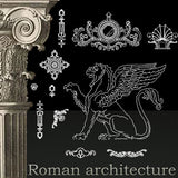 Free Decorative Elements V1 - CAD Design | Download CAD Drawings | AutoCAD Blocks | AutoCAD Symbols | CAD Drawings | Architecture Details│Landscape Details | See more about AutoCAD, Cad Drawing and Architecture Details