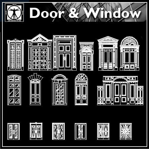 70 Types of Best door design ideas - CAD Design | Download CAD Drawings | AutoCAD Blocks | AutoCAD Symbols | CAD Drawings | Architecture Details│Landscape Details | See more about AutoCAD, Cad Drawing and Architecture Details