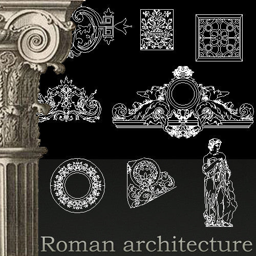 Free Decorative Elements V8 - CAD Design | Download CAD Drawings | AutoCAD Blocks | AutoCAD Symbols | CAD Drawings | Architecture Details│Landscape Details | See more about AutoCAD, Cad Drawing and Architecture Details