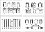 ★【Architectural Classical Element Autocad Blocks V.2】All kinds of architecture decorations CAD blocks Bundle - CAD Design | Download CAD Drawings | AutoCAD Blocks | AutoCAD Symbols | CAD Drawings | Architecture Details│Landscape Details | See more about AutoCAD, Cad Drawing and Architecture Details