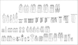 ★【Clothes,Shoes,Hats,Wardrobe Accessories Autocad Blocks Collections】All kinds of CAD Blocks - CAD Design | Download CAD Drawings | AutoCAD Blocks | AutoCAD Symbols | CAD Drawings | Architecture Details│Landscape Details | See more about AutoCAD, Cad Drawing and Architecture Details