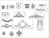 ★【Architectural Design Gallery Autocad Drawings V.1】All Decoration elements Bundle - CAD Design | Download CAD Drawings | AutoCAD Blocks | AutoCAD Symbols | CAD Drawings | Architecture Details│Landscape Details | See more about AutoCAD, Cad Drawing and Architecture Details