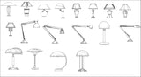 ★【 Modern Table Lamp Autocad Blocks】-All kinds of Autocad Blocks Collection - CAD Design | Download CAD Drawings | AutoCAD Blocks | AutoCAD Symbols | CAD Drawings | Architecture Details│Landscape Details | See more about AutoCAD, Cad Drawing and Architecture Details