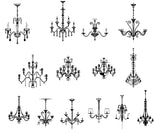 ★【 Chandelier, Crystal lamp Autocad Blocks】-All kinds of Autocad Blocks Collection - CAD Design | Download CAD Drawings | AutoCAD Blocks | AutoCAD Symbols | CAD Drawings | Architecture Details│Landscape Details | See more about AutoCAD, Cad Drawing and Architecture Details
