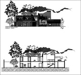 Modern residence bungalows - CAD Design | Download CAD Drawings | AutoCAD Blocks | AutoCAD Symbols | CAD Drawings | Architecture Details│Landscape Details | See more about AutoCAD, Cad Drawing and Architecture Details