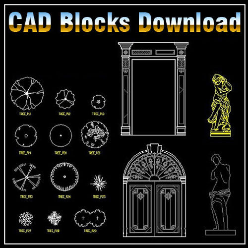 Landscape 2D Blocks - CAD Design | Download CAD Drawings | AutoCAD Blocks | AutoCAD Symbols | CAD Drawings | Architecture Details│Landscape Details | See more about AutoCAD, Cad Drawing and Architecture Details