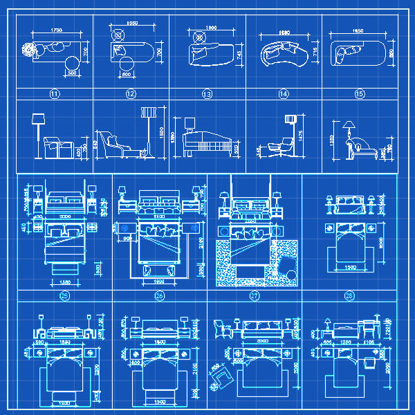 Furniture Cad Set - CAD Design | Download CAD Drawings | AutoCAD Blocks | AutoCAD Symbols | CAD Drawings | Architecture Details│Landscape Details | See more about AutoCAD, Cad Drawing and Architecture Details