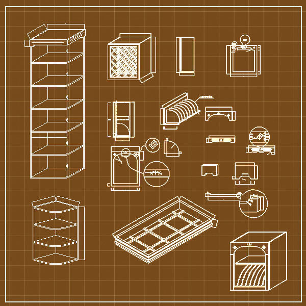 Cabinets Cad 3D - CAD Design | Download CAD Drawings | AutoCAD Blocks | AutoCAD Symbols | CAD Drawings | Architecture Details│Landscape Details | See more about AutoCAD, Cad Drawing and Architecture Details