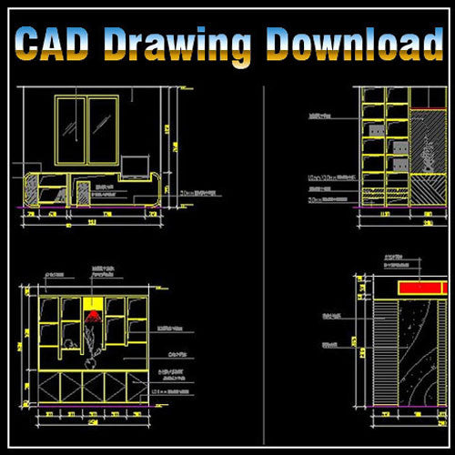 Study Room Design Drawings V.2 - CAD Design | Download CAD Drawings | AutoCAD Blocks | AutoCAD Symbols | CAD Drawings | Architecture Details│Landscape Details | See more about AutoCAD, Cad Drawing and Architecture Details