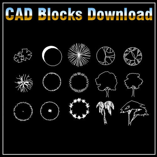 Free Tree Blocks Download - CAD Design | Download CAD Drawings | AutoCAD Blocks | AutoCAD Symbols | CAD Drawings | Architecture Details│Landscape Details | See more about AutoCAD, Cad Drawing and Architecture Details