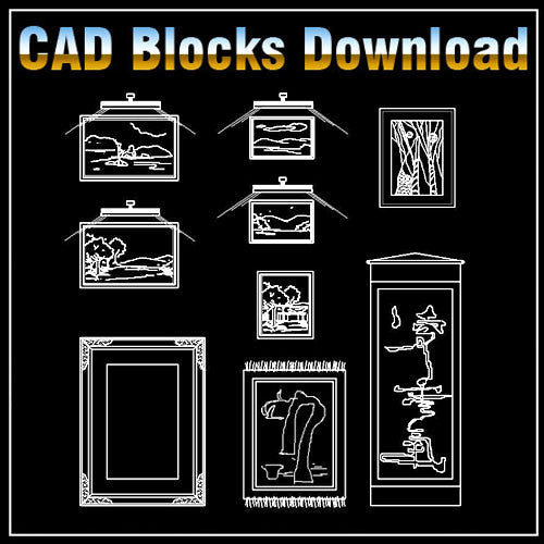 Free Painting Blocks Download - CAD Design | Download CAD Drawings | AutoCAD Blocks | AutoCAD Symbols | CAD Drawings | Architecture Details│Landscape Details | See more about AutoCAD, Cad Drawing and Architecture Details