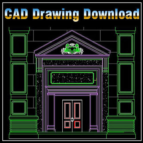 Architecture Decoration Drawing 1 - CAD Design | Download CAD Drawings | AutoCAD Blocks | AutoCAD Symbols | CAD Drawings | Architecture Details│Landscape Details | See more about AutoCAD, Cad Drawing and Architecture Details