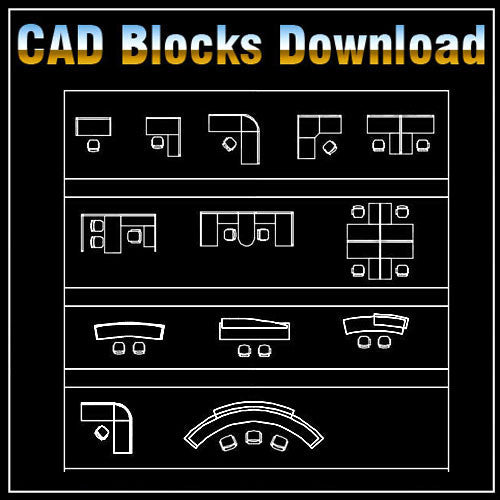 Free Office Table Blocks - CAD Design | Download CAD Drawings | AutoCAD Blocks | AutoCAD Symbols | CAD Drawings | Architecture Details│Landscape Details | See more about AutoCAD, Cad Drawing and Architecture Details