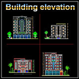 Building Elevation 5 - CAD Design | Download CAD Drawings | AutoCAD Blocks | AutoCAD Symbols | CAD Drawings | Architecture Details│Landscape Details | See more about AutoCAD, Cad Drawing and Architecture Details