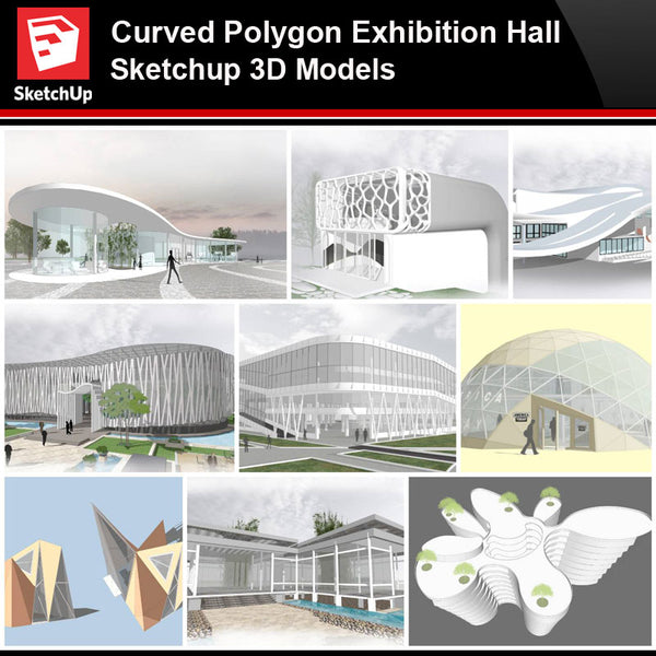 💎【Sketchup Architecture 3D Projects】Curve Polygon Gallery ,Art Museum Sketchup 3D Models - CAD Design | Download CAD Drawings | AutoCAD Blocks | AutoCAD Symbols | CAD Drawings | Architecture Details│Landscape Details | See more about AutoCAD, Cad Drawing and Architecture Details