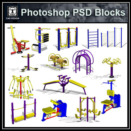 Photoshop PSD Children's Play Equipment 1 - CAD Design | Download CAD Drawings | AutoCAD Blocks | AutoCAD Symbols | CAD Drawings | Architecture Details│Landscape Details | See more about AutoCAD, Cad Drawing and Architecture Details