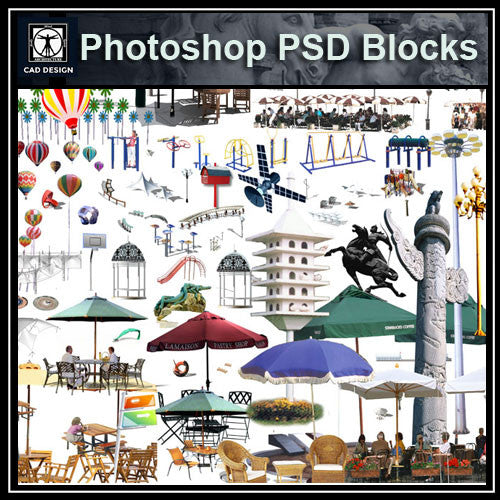 Photoshop PSD Landscape Decorative Elements 2 - CAD Design | Download CAD Drawings | AutoCAD Blocks | AutoCAD Symbols | CAD Drawings | Architecture Details│Landscape Details | See more about AutoCAD, Cad Drawing and Architecture Details
