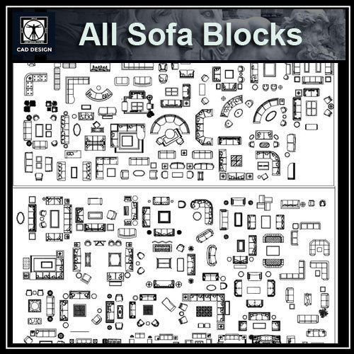 All Sofa Blocks - CAD Design | Download CAD Drawings | AutoCAD Blocks | AutoCAD Symbols | CAD Drawings | Architecture Details│Landscape Details | See more about AutoCAD, Cad Drawing and Architecture Details