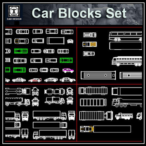 Vehicles Blocks - CAD Design | Download CAD Drawings | AutoCAD Blocks | AutoCAD Symbols | CAD Drawings | Architecture Details│Landscape Details | See more about AutoCAD, Cad Drawing and Architecture Details