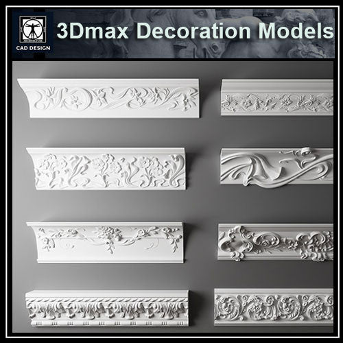 3D Max Decoration Models V.4 - CAD Design | Download CAD Drawings | AutoCAD Blocks | AutoCAD Symbols | CAD Drawings | Architecture Details│Landscape Details | See more about AutoCAD, Cad Drawing and Architecture Details