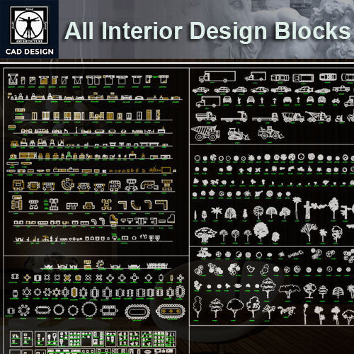 All Interior Design Blocks 7 - CAD Design | Download CAD Drawings | AutoCAD Blocks | AutoCAD Symbols | CAD Drawings | Architecture Details│Landscape Details | See more about AutoCAD, Cad Drawing and Architecture Details