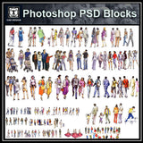 Hand-painted PSD People Blocks 1 - CAD Design | Download CAD Drawings | AutoCAD Blocks | AutoCAD Symbols | CAD Drawings | Architecture Details│Landscape Details | See more about AutoCAD, Cad Drawing and Architecture Details