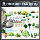 Hand-painted PSD Landscape elevation 1 - CAD Design | Download CAD Drawings | AutoCAD Blocks | AutoCAD Symbols | CAD Drawings | Architecture Details│Landscape Details | See more about AutoCAD, Cad Drawing and Architecture Details