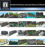 【Sketchup 3D Models】20 Types of Residential Building Landscape Sketchup 3D Models  V.8 - CAD Design | Download CAD Drawings | AutoCAD Blocks | AutoCAD Symbols | CAD Drawings | Architecture Details│Landscape Details | See more about AutoCAD, Cad Drawing and Architecture Details