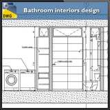 Bathroom interiors design and detail in autocad dwg files - CAD Design | Download CAD Drawings | AutoCAD Blocks | AutoCAD Symbols | CAD Drawings | Architecture Details│Landscape Details | See more about AutoCAD, Cad Drawing and Architecture Details