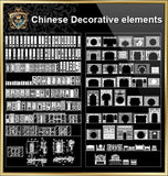 Over 500+ Chinese Decorative elements-Frame,Pattern,Border,Door,Windows,Roof,Lattice,Carved Wood - CAD Design | Download CAD Drawings | AutoCAD Blocks | AutoCAD Symbols | CAD Drawings | Architecture Details│Landscape Details | See more about AutoCAD, Cad Drawing and Architecture Details