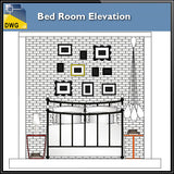 Bedroom Elevation design - CAD Design | Download CAD Drawings | AutoCAD Blocks | AutoCAD Symbols | CAD Drawings | Architecture Details│Landscape Details | See more about AutoCAD, Cad Drawing and Architecture Details