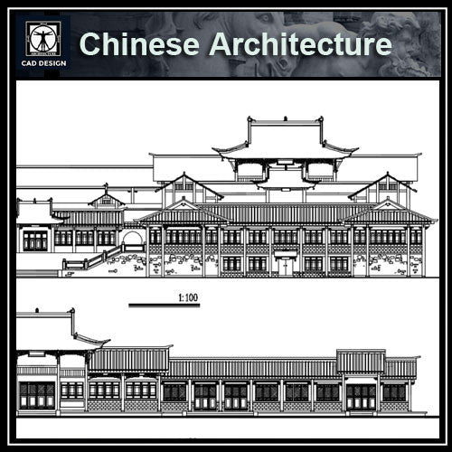 Chinese Architecture CAD Drawings-Chinese Architecture Elevation - CAD Design | Download CAD Drawings | AutoCAD Blocks | AutoCAD Symbols | CAD Drawings | Architecture Details│Landscape Details | See more about AutoCAD, Cad Drawing and Architecture Details