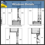 Windows Detail - CAD Design | Download CAD Drawings | AutoCAD Blocks | AutoCAD Symbols | CAD Drawings | Architecture Details│Landscape Details | See more about AutoCAD, Cad Drawing and Architecture Details