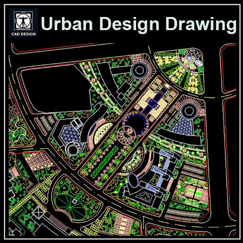 Urban City Design 1 - CAD Design | Download CAD Drawings | AutoCAD Blocks | AutoCAD Symbols | CAD Drawings | Architecture Details│Landscape Details | See more about AutoCAD, Cad Drawing and Architecture Details