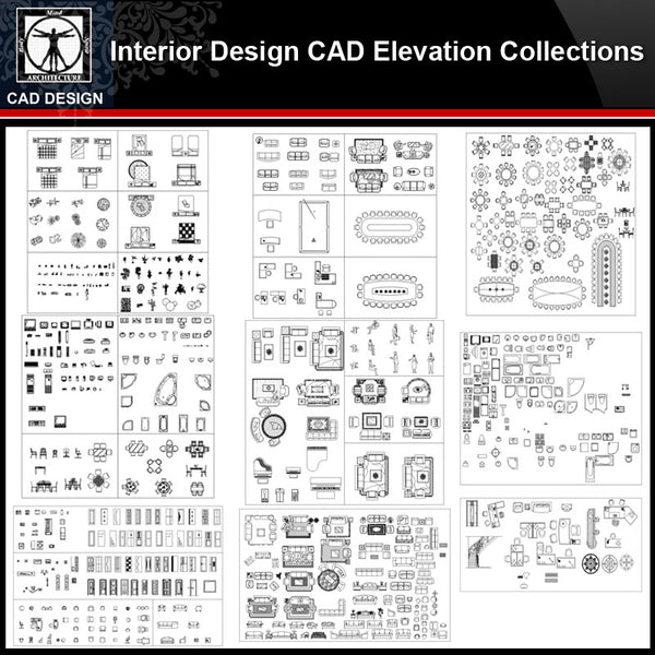 ★【Interior Design Cabinet Facade Autocad Drawings】Cabinet CAD Elevation Bundle - CAD Design | Download CAD Drawings | AutoCAD Blocks | AutoCAD Symbols | CAD Drawings | Architecture Details│Landscape Details | See more about AutoCAD, Cad Drawing and Architecture Details