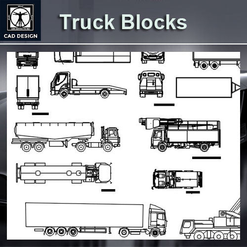 Truck Blocks - CAD Design | Download CAD Drawings | AutoCAD Blocks | AutoCAD Symbols | CAD Drawings | Architecture Details│Landscape Details | See more about AutoCAD, Cad Drawing and Architecture Details