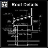 Free Roof Details 4 - CAD Design | Download CAD Drawings | AutoCAD Blocks | AutoCAD Symbols | CAD Drawings | Architecture Details│Landscape Details | See more about AutoCAD, Cad Drawing and Architecture Details