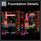 Foundation Details V2 - CAD Design | Download CAD Drawings | AutoCAD Blocks | AutoCAD Symbols | CAD Drawings | Architecture Details│Landscape Details | See more about AutoCAD, Cad Drawing and Architecture Details